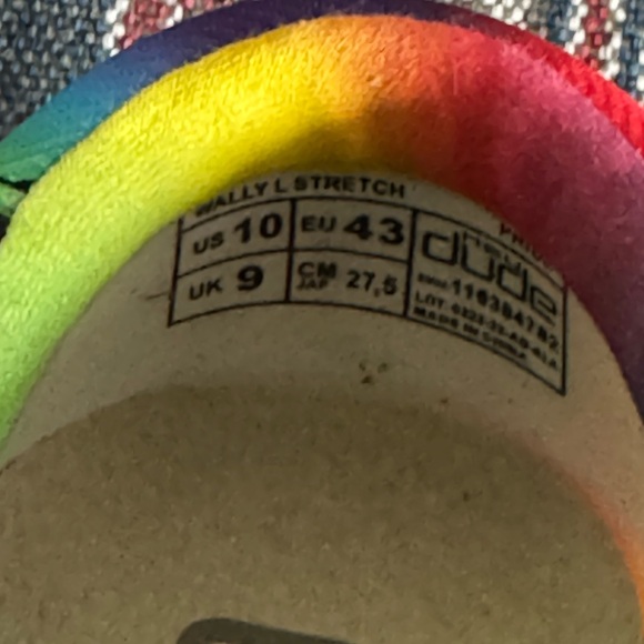 Hey Dude Pride Rainbow Wally Stretch Shoes - Men’s Size 10 New - Picture 11 of 11